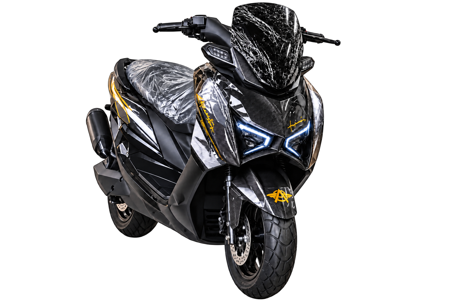 Scooter elétrica AGMAX preta